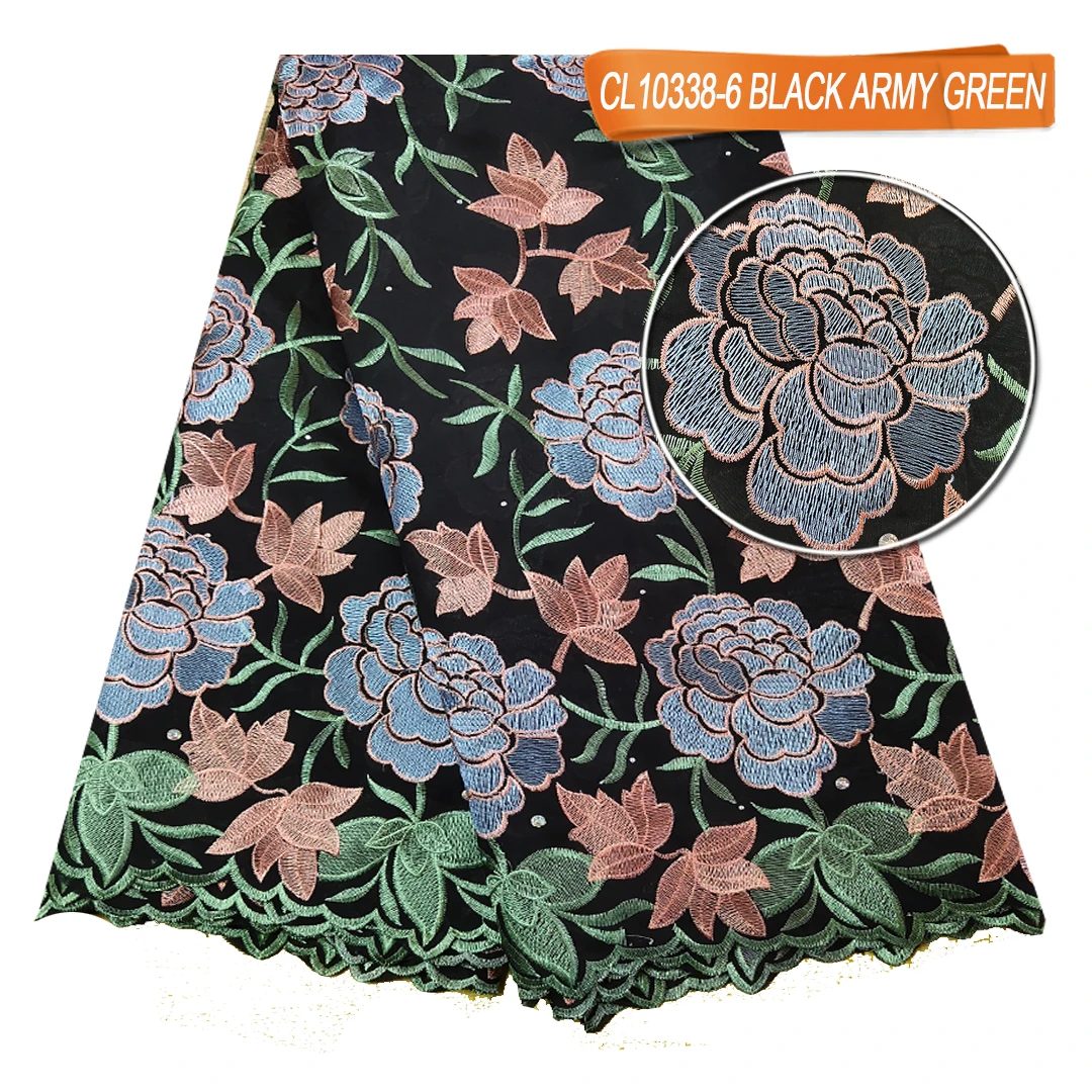 New Arrival Cotton African Lace Fabrics Swiss Voile Lace Embroidery