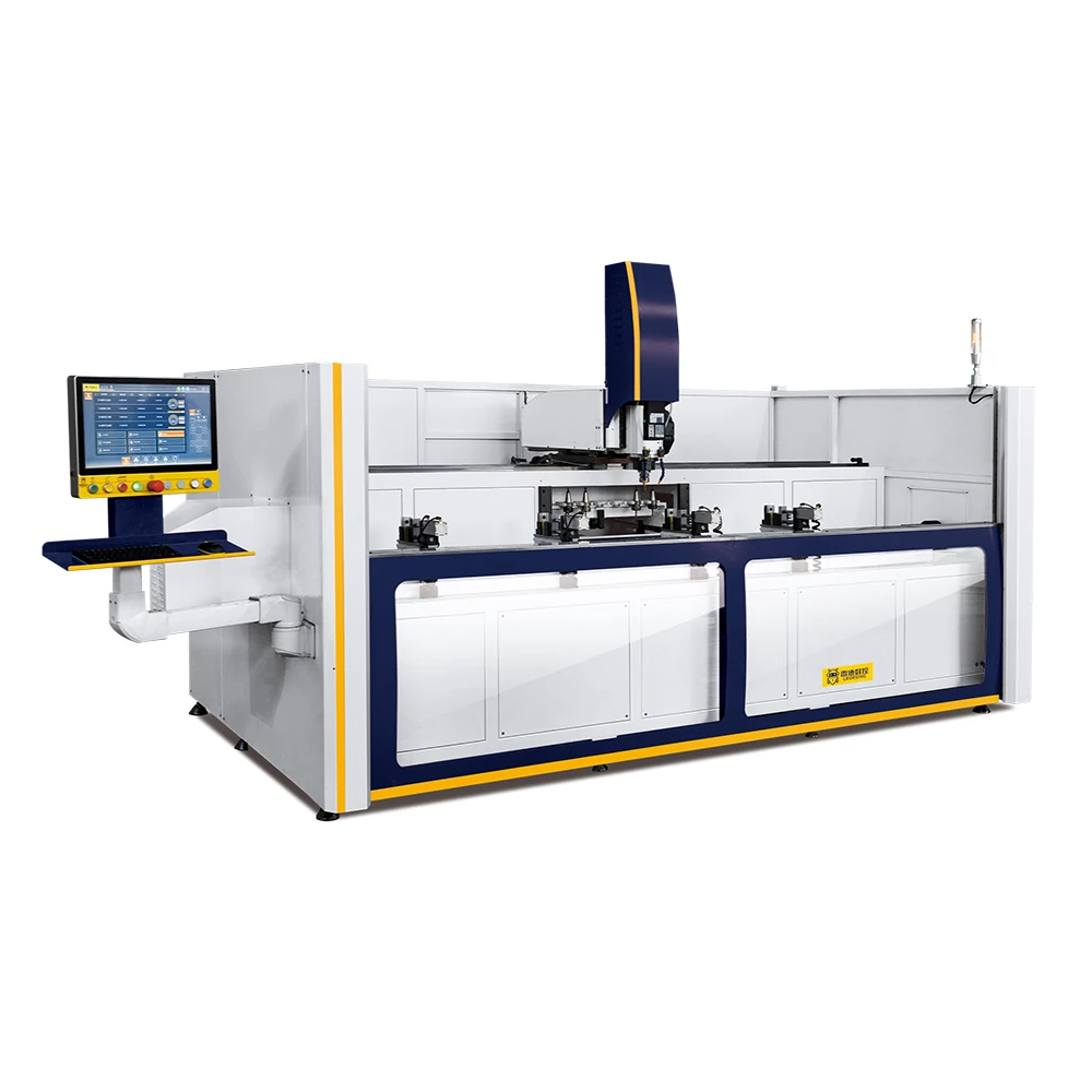 LEDE CNC Автоматические Алюминиевые митровые пилы cnc с алюминиевым сверлильно-фрезерным станком Торцевой фрезерный станок SG300-2