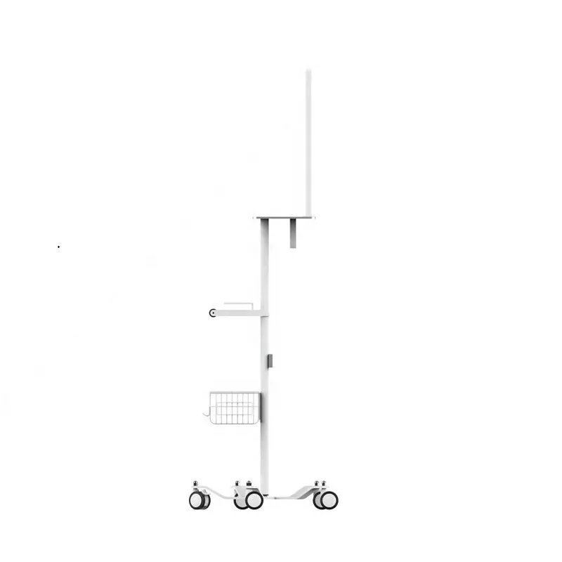 Hospital used cheap medical cart adjustable height trolley with noiseless wheels