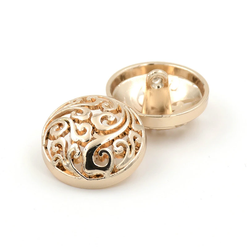 Fancy Woman Decorative Sew Blazer Concho Hollow Out Loop Shank Loop Button For Clothes