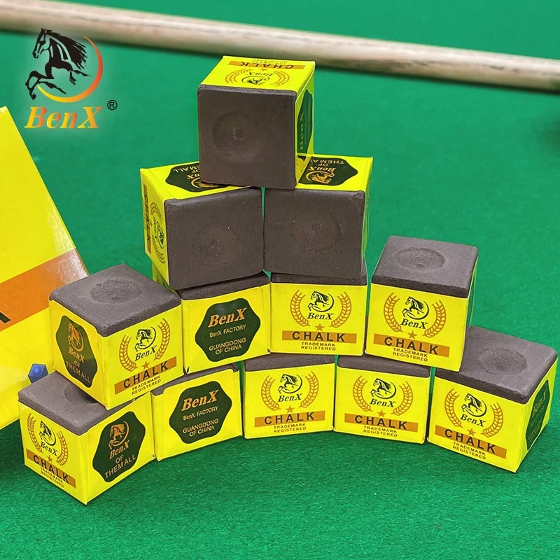 BenX Pool Chalk Cubes Pool Table Accessories Pool Cue Chalk A grade customized color & brand