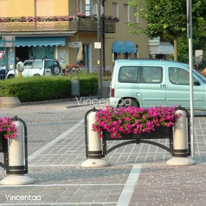 Custom Designed Modern Outdoor Large Size Flower Box Street Potted Plants