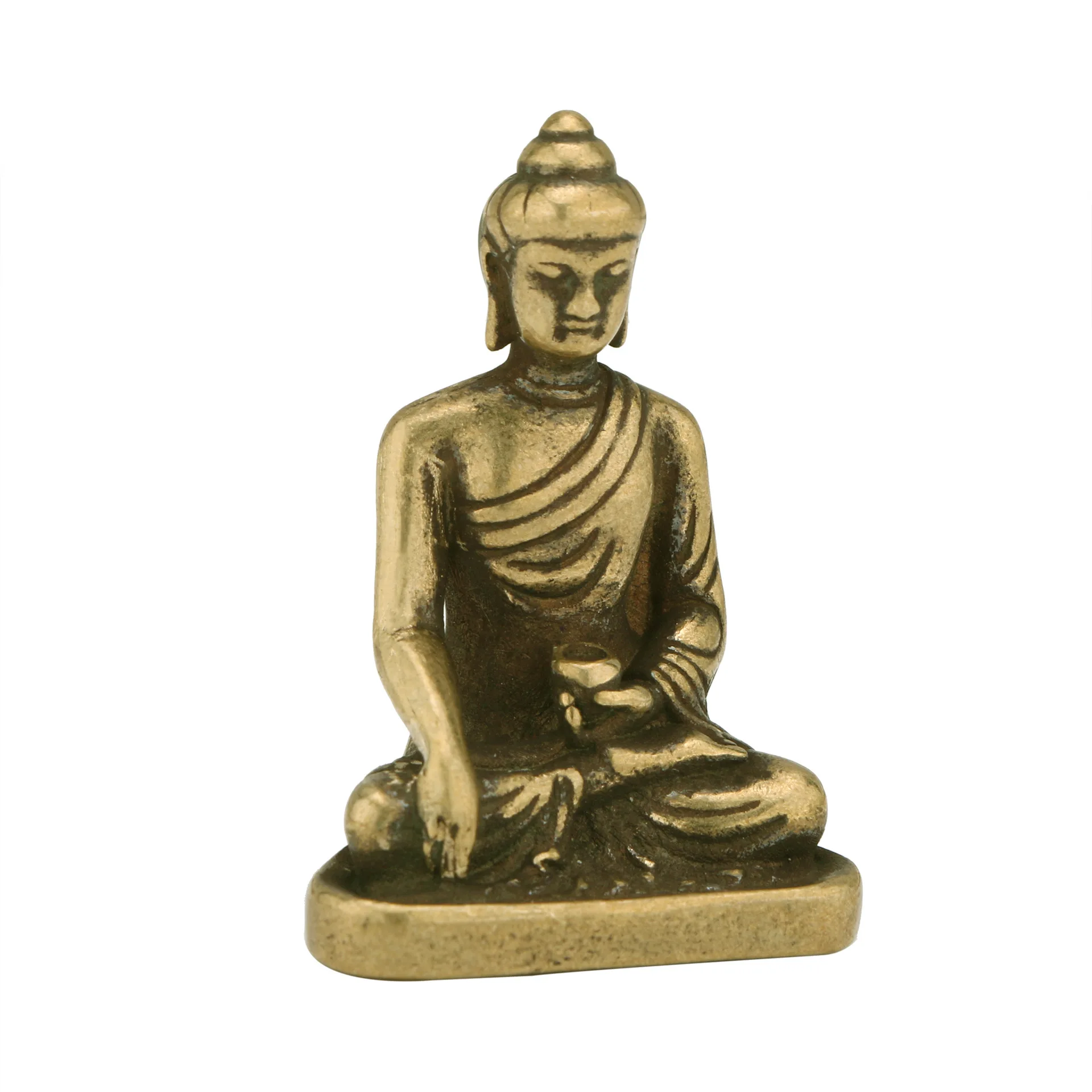 Decorative crafts brass ornaments pharmacist Buddha antique bronze