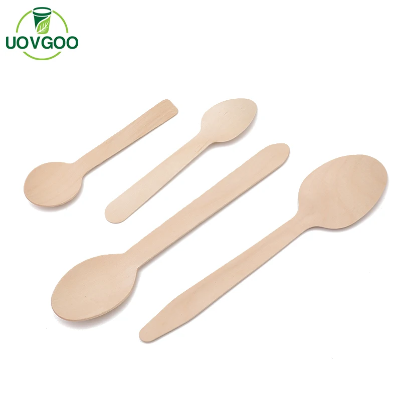 Eco Friendly Material customized wooden spoon disposable High Quality bulk wooden spoons