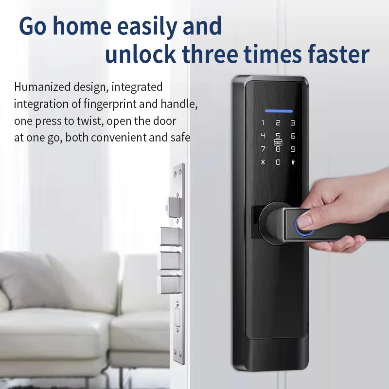 New Design Generation Intelligent Security Password Lock TT Lock Support IC CARD Multiple Ways Door Lock