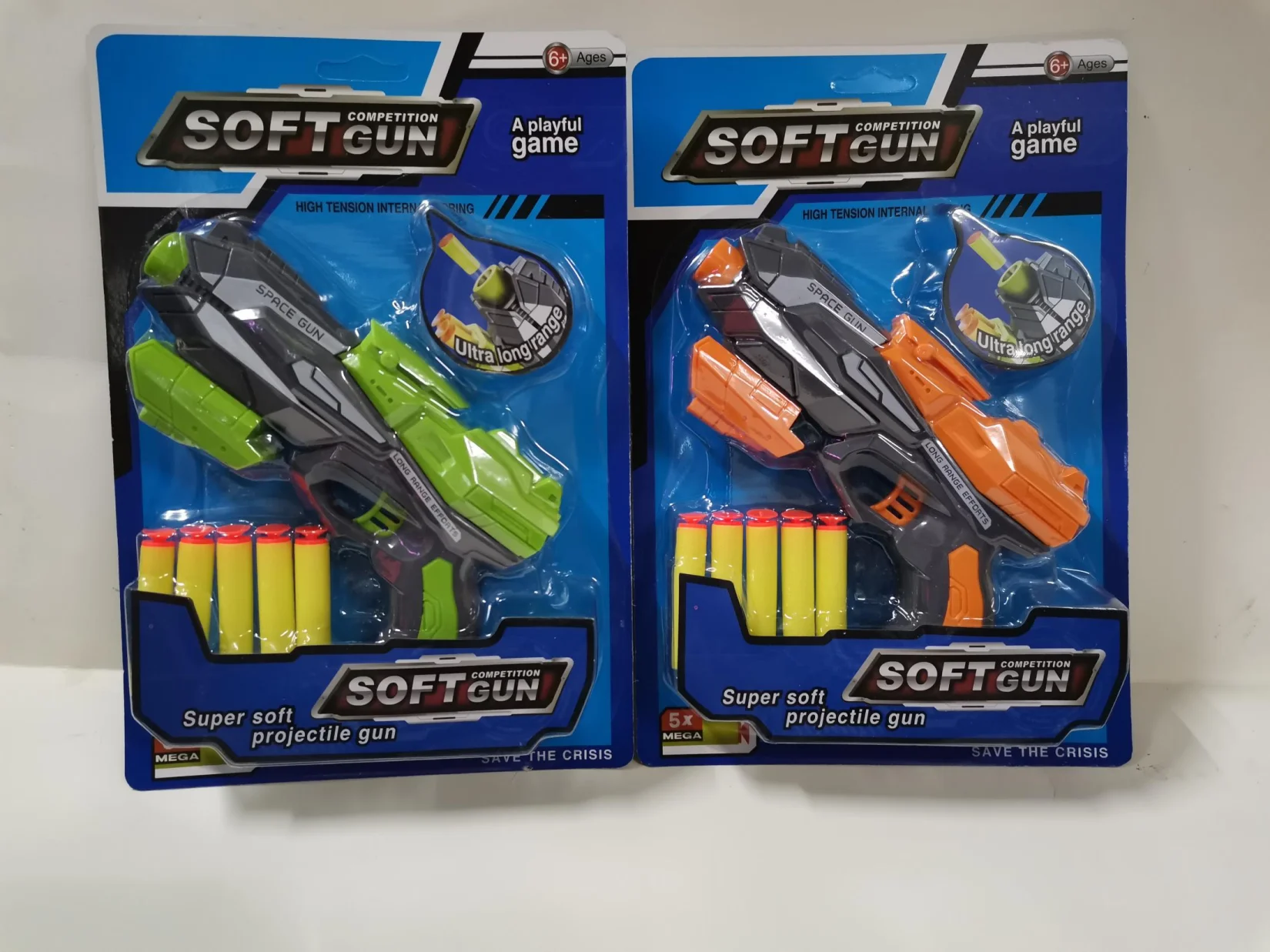 KIDS present educational toys  Manual Soft Bullet Gun with 5PCS Refill Soft Foam EVA Darts for children Gun Toy  (HB67)