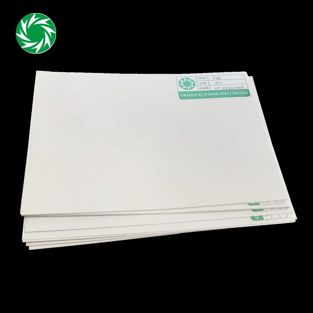 ningbo fold FBB one side coated ivory board paper