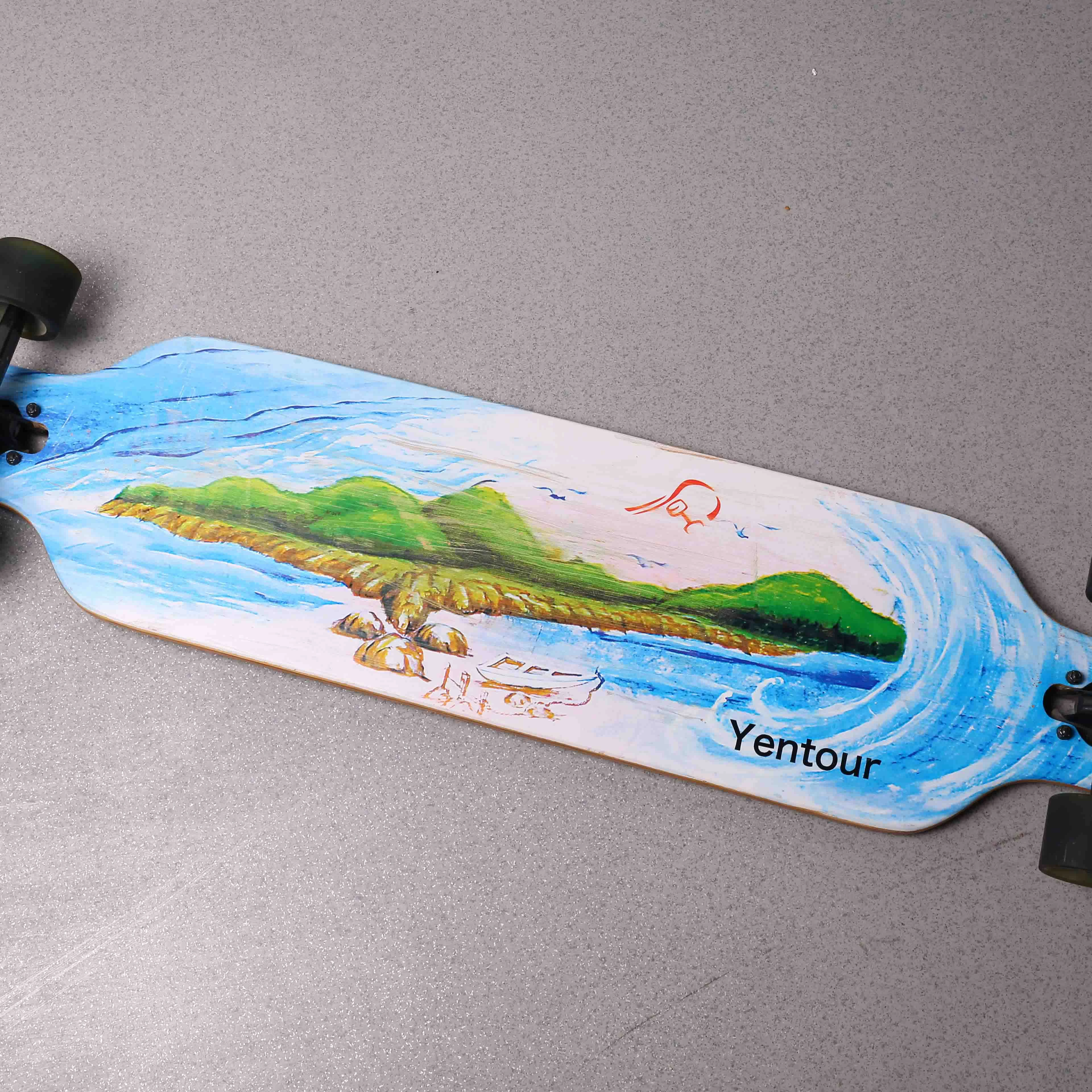 YENTOUR Skateboard Wholesales Custom Logo Printed Skateboard High Quality Skate Board for 4 Wheels