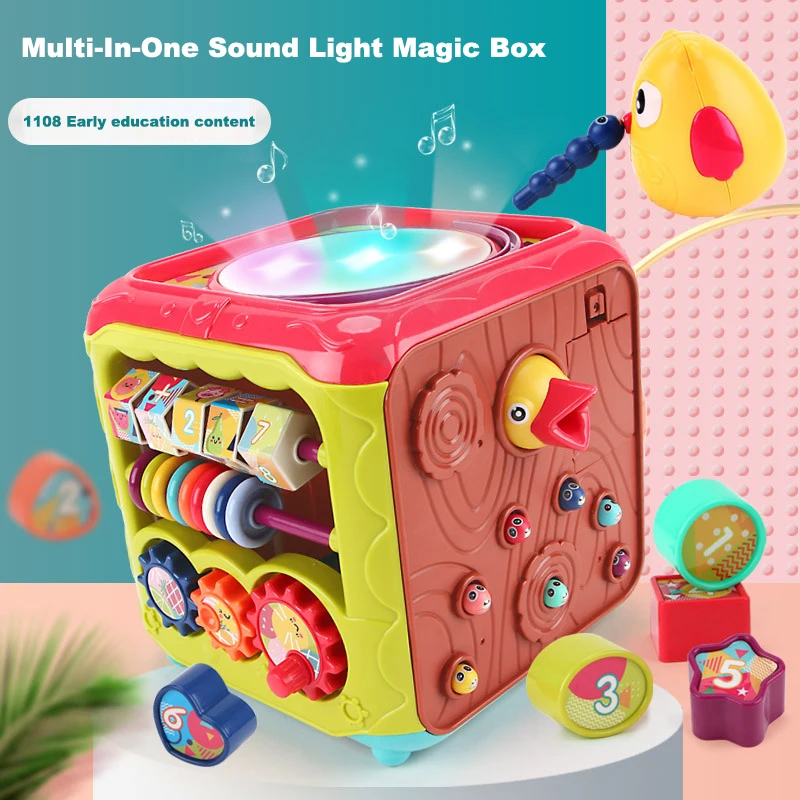 Educational Learning Toys Birthday Gifts For Boys Girls Toddlers Bead Maze Montessori Developmental Toys Baby Activity Cube