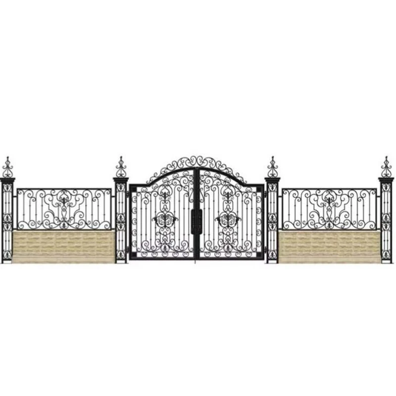 iron fancy gate boundary wall gate design