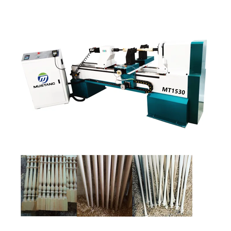 MT1530 Mustang 1530 Lathe Wood Duplicator Multifunctional CNC Wood Lathe Copier for Turning Wood with CE Certificate