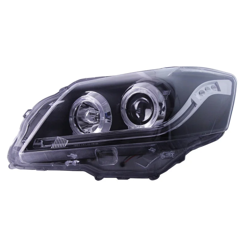 LINK-TO For Toyota 2009 2010 2011Classic Camry 6 Generation Headlight Assembly Modification LED Angel Eyes Daytime Running Light