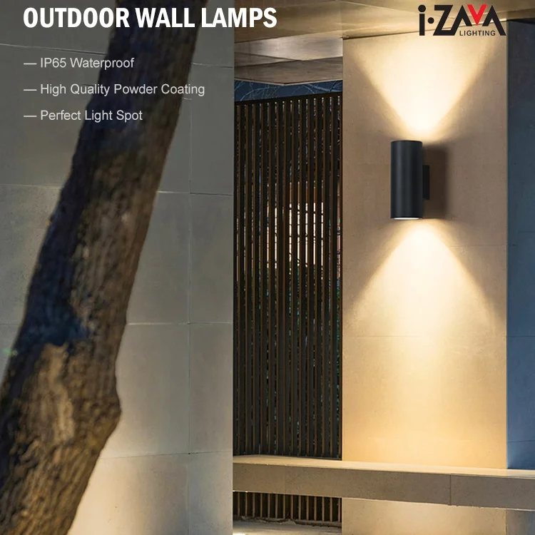 Хит продаж настенный светильник с одной головкой для наружного интерьера современный Ip65 водонепроницаемый алюминиевый светодиодный вверх и вниз