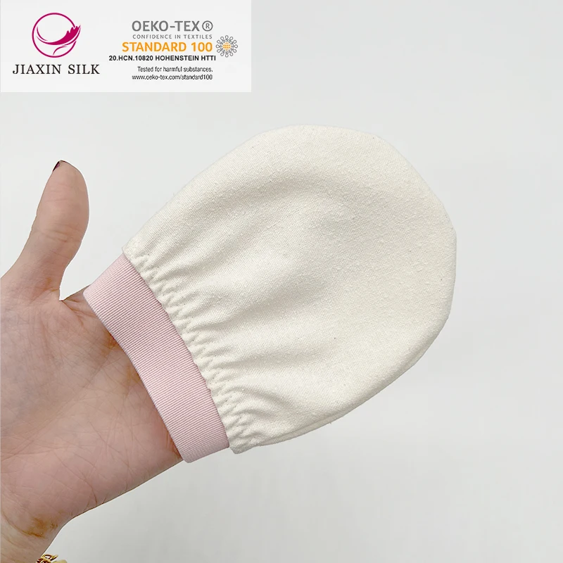Long Bath Body exfoliating mitt 100% silk exfoliating mitt organic bath gloves body scrubber removes dead skin