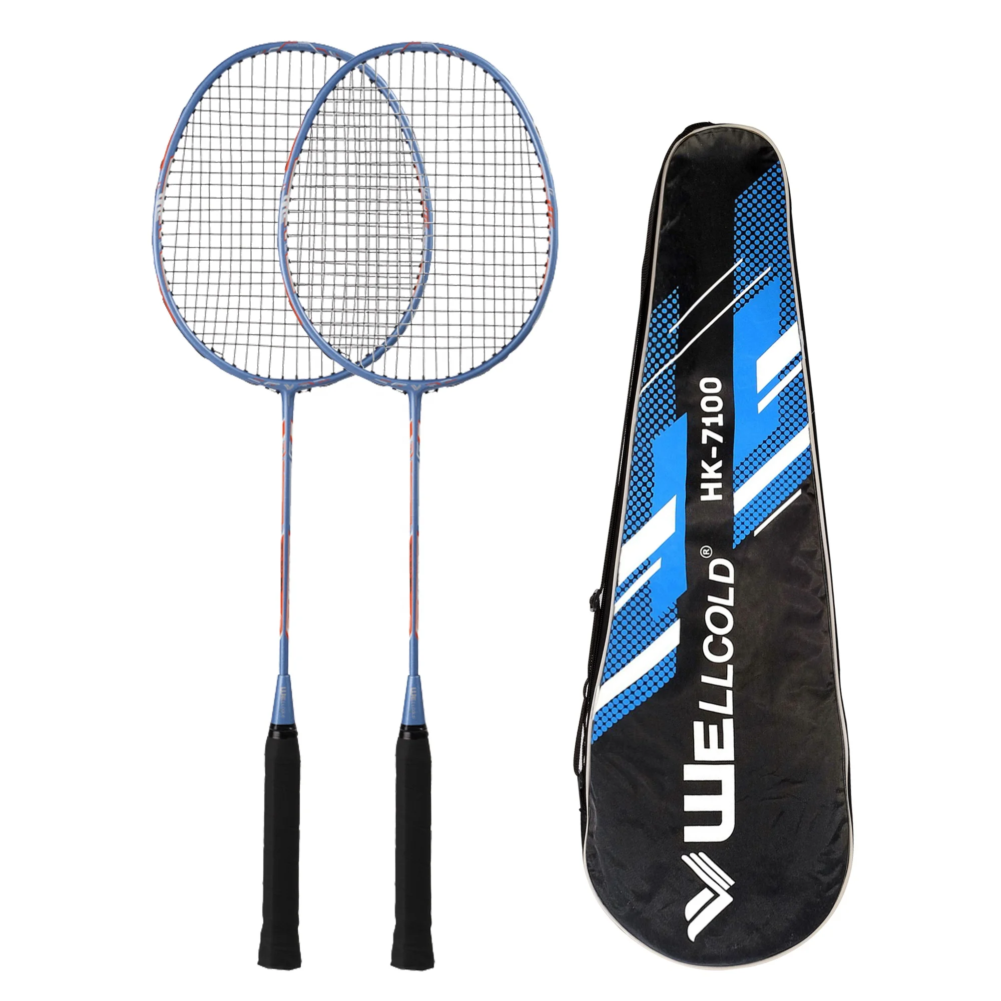 Low price good quality aluminum&graphite alloy badminton racket brand supply