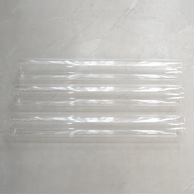 Custom Design 3,3 high tube borosilicate glass transparent tube