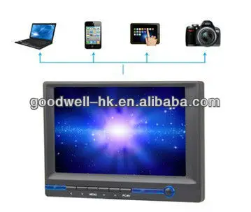 HD 7 Inch 800x 480  Cheap Touch Screen Monitor with stand Alone Bracket and AV/VGA input