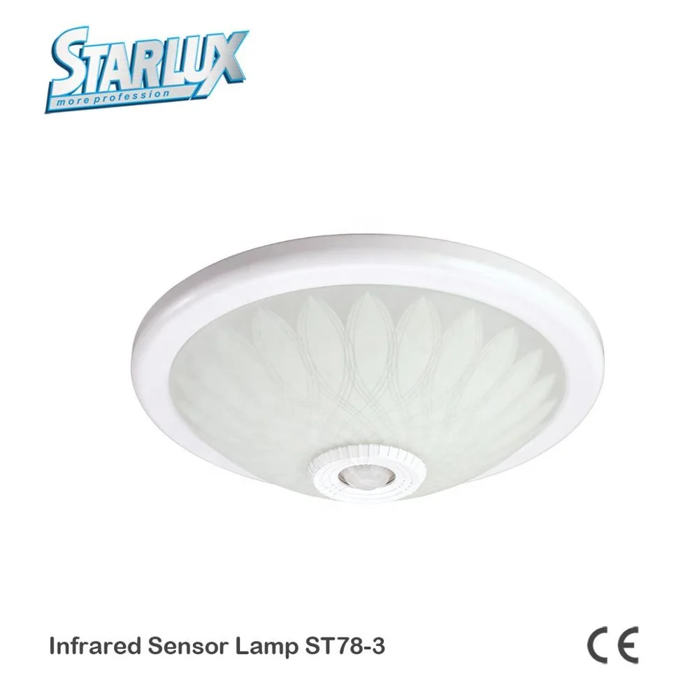 
High Quality and Security lamp lighting fixture design ST78-3 Infrared Motion Sensor Light E27 