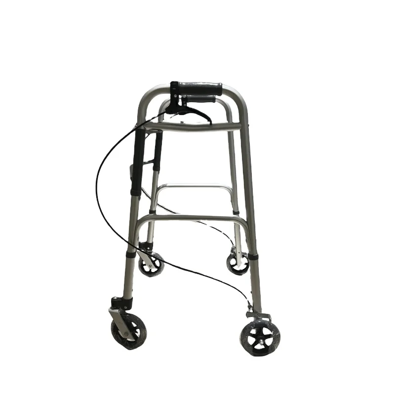 WA252 Folding Junior Walker Light Weight Walking Aid Economic Walker Anodized Aluminum Durable Disabled Walker Rollator