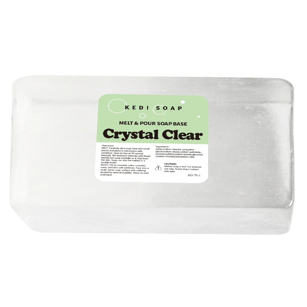 KD-78-1 1kg Crystal Clear Soap Base  Melt and Pour Soap Base ultra clear glycerin soap base