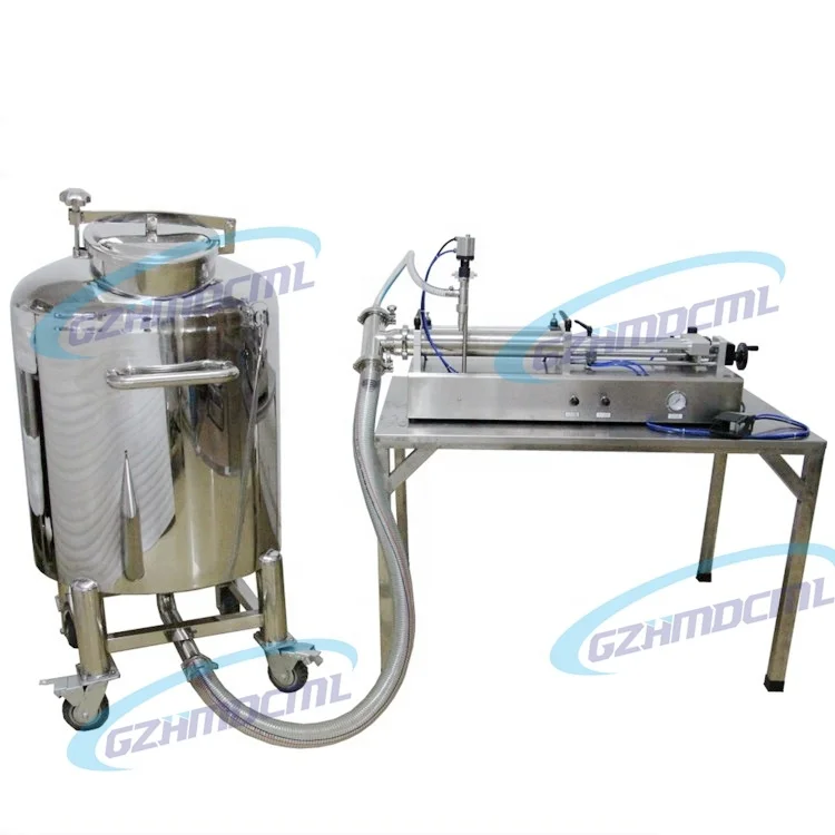 semi auto single head self suck piston filler