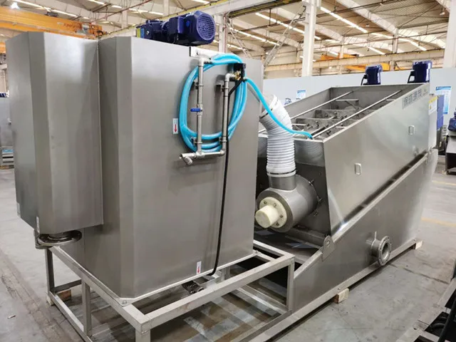 Screw Type Sludge Dewatering Machine Dewater Machine For Sewage Treatment