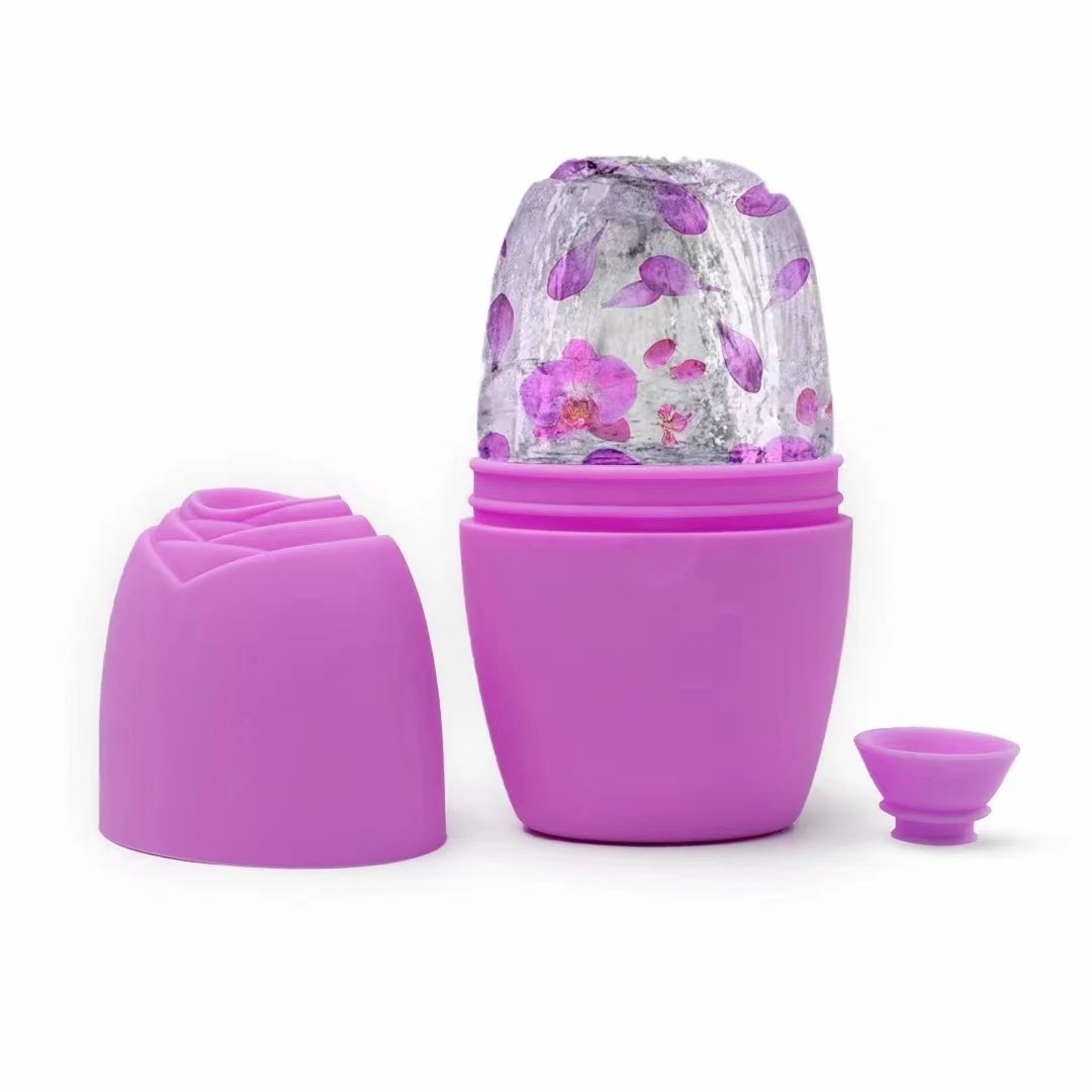 Частная этикетка для охлаждения кожи силиконовый уход за лицом льда основного хода шарообразные, ледяная лицевая куб массаж лица массажер для лица Катание на коньках ролик