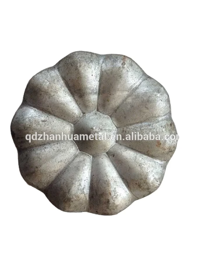 Decorative wrought Iron stamped metal leaves