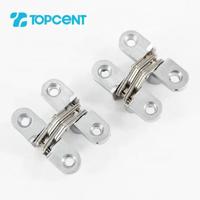Скрытые дверные петли Topcent сверхпрочные крестовые складные литые