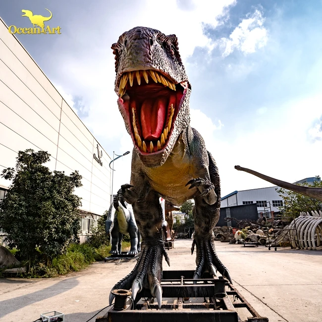 Ocean Art  Life Size Robotic Dinosaur Model Animatronic Dinosaurs For Dino Park