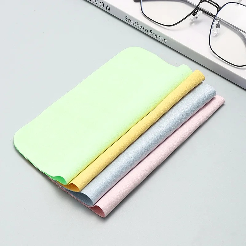 Microfiber Cloth Double Suede Eyewear Cleaner Eyeglasses Cleaning Cloth for Mobile Phone Screen Optical Lens