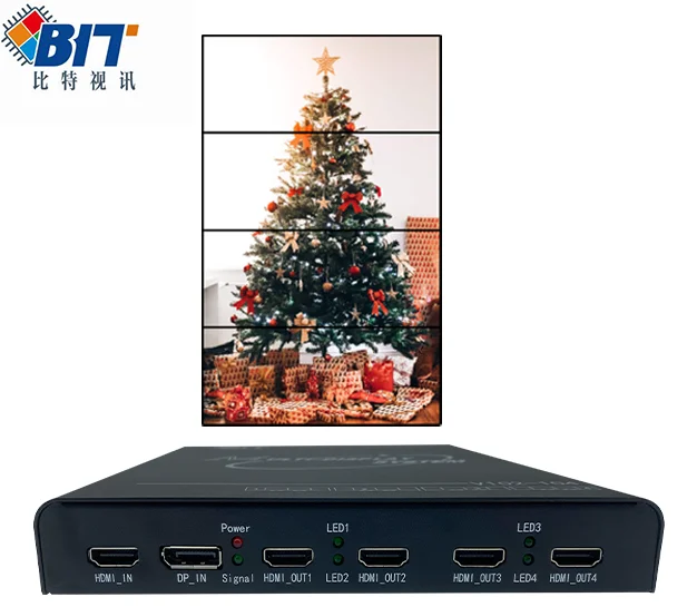 Видеоконтроллер Bitvisus DVI DP 1X4 2X2 3X4 4X3 4k матричный разделитель для ТВ и видео
