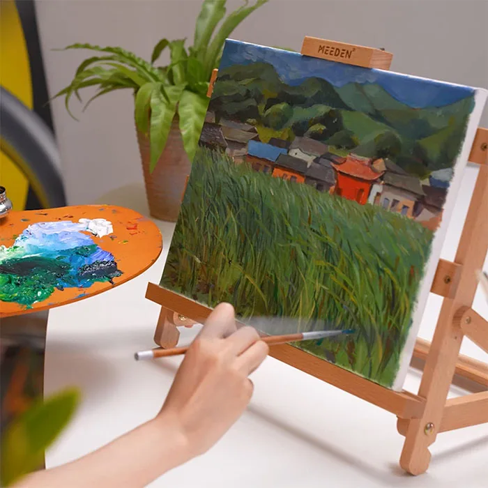 MEEDEN 280G 100% Cotton Wood Stretched Canvas Boards for Painting