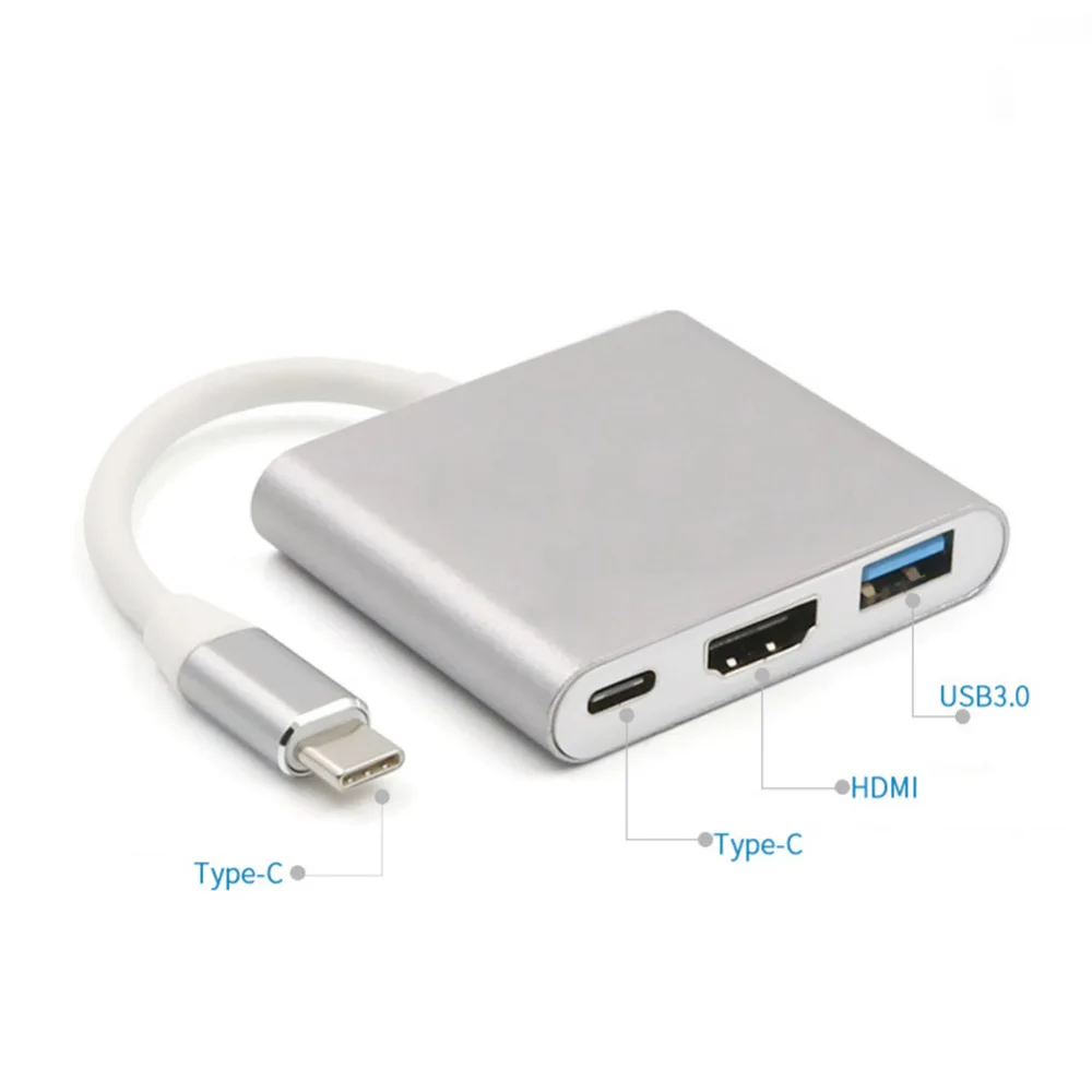 3.0 type c  HD 3 in 1 type c USB HUB