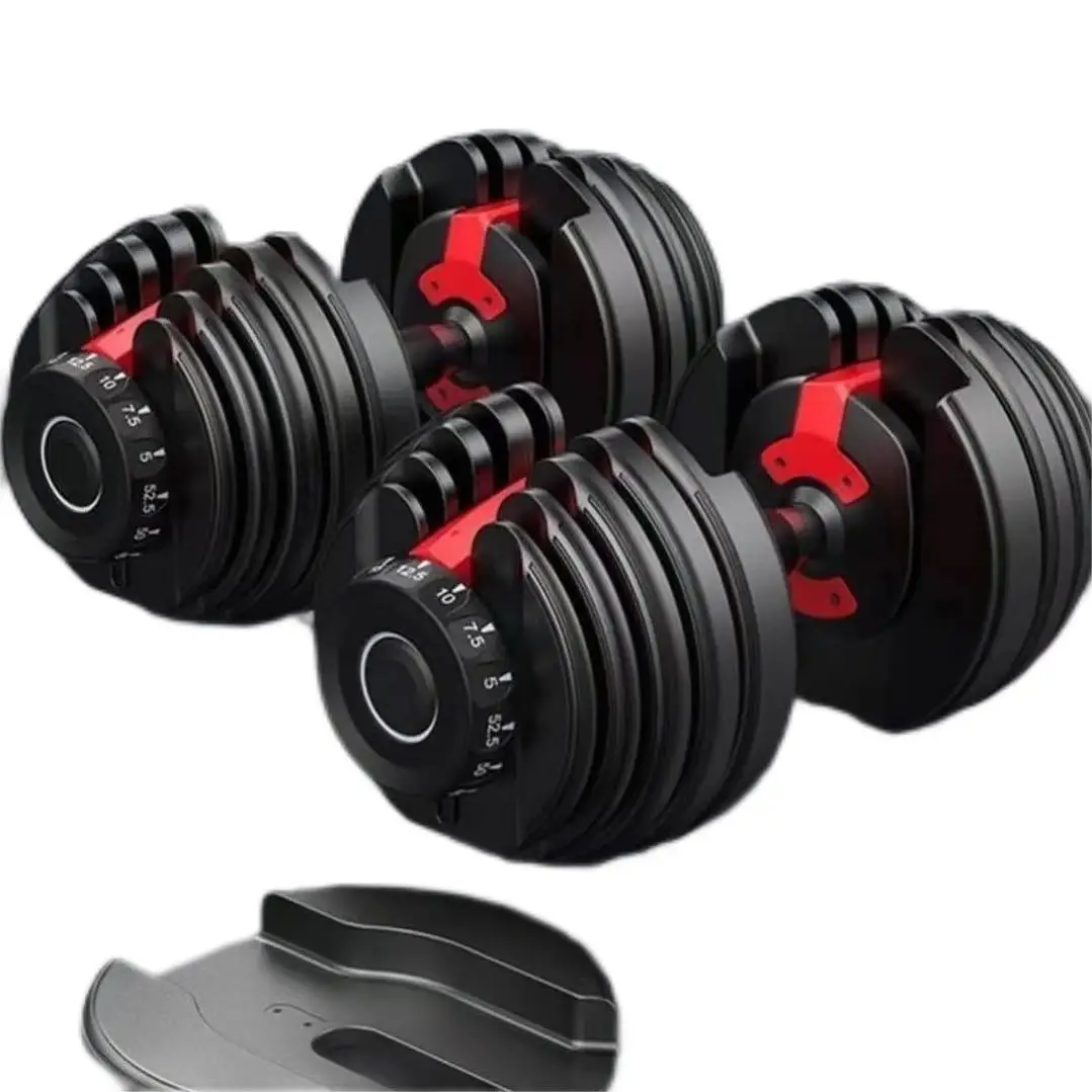 Factory wholesale Adjustable Dumbbell sets 10-50kg Multi weight Options weighted Dumbbell with Anti-Slip Nylon Handle