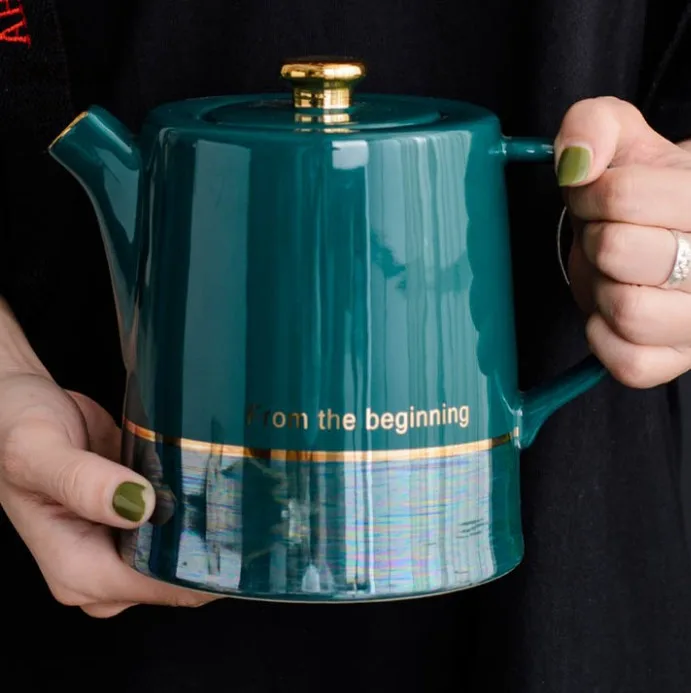 Ceramic Coffee Cup Mugs and pot set , European  Luxury Afternoon Tea Set