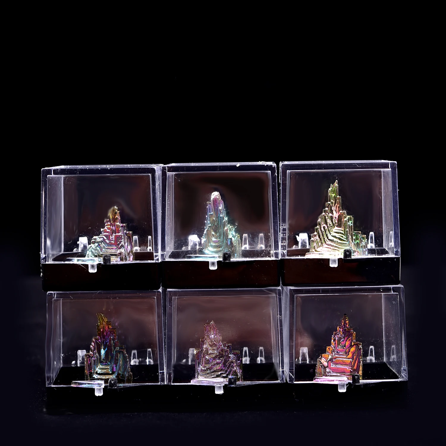 Rock Stones for Decoration Metal Ore Bismuth Crystal Box Natural Acrylic Custom Logo Gemstone Europe SCULPTURE Angel Folk Art