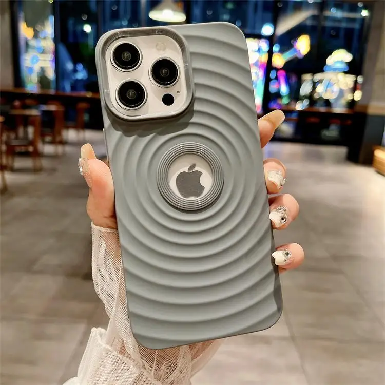 Креативный чехол для iPhone 16 Pro Max, силиконовый чехол для телефона с жидкими волнами, магнитный, четыре угла, противоскользящий, устойчивый к падению, чехол для мобильного телефона
