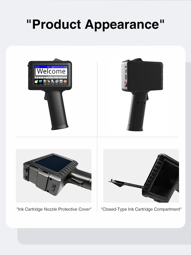 High Quality Qr Glass Bottle Expiry Batch Date Code Printing Machine Product Portable Handheld Inkjet Printer
