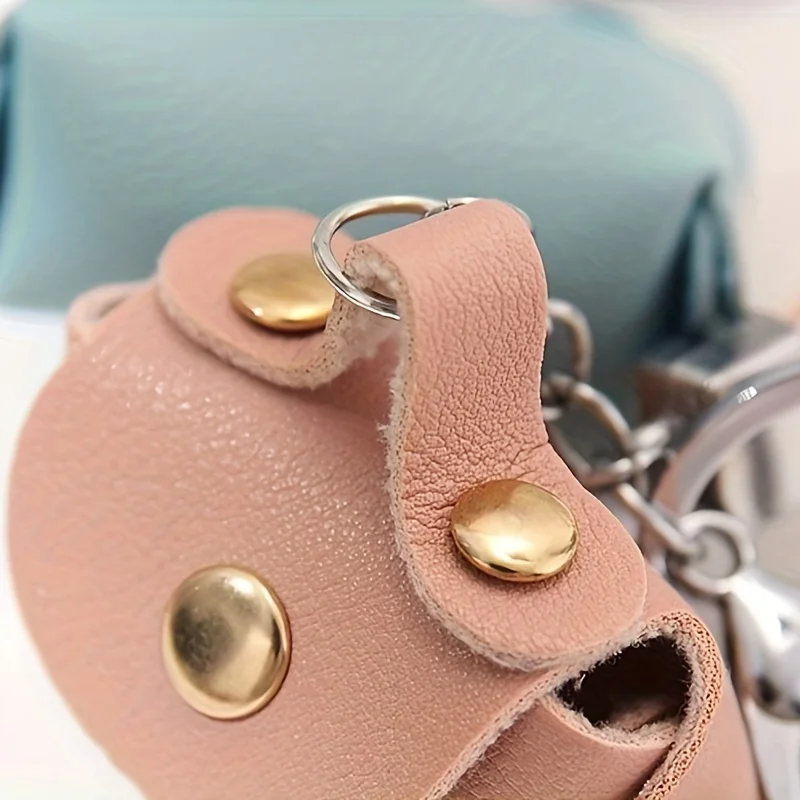 Cute Mini Storage Bag Faux Leather Mini Keychain Handbag Pendant Earphone Ornaments Storage bag for Women