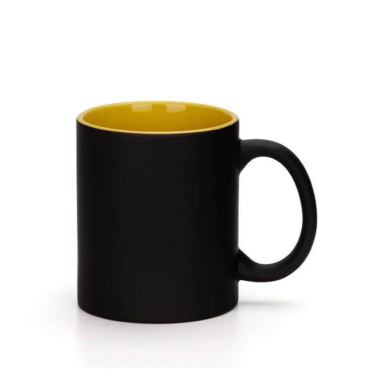 Inside Colorful Round Handle Color Changing Creative Magic Mug Can Be Printed Photos