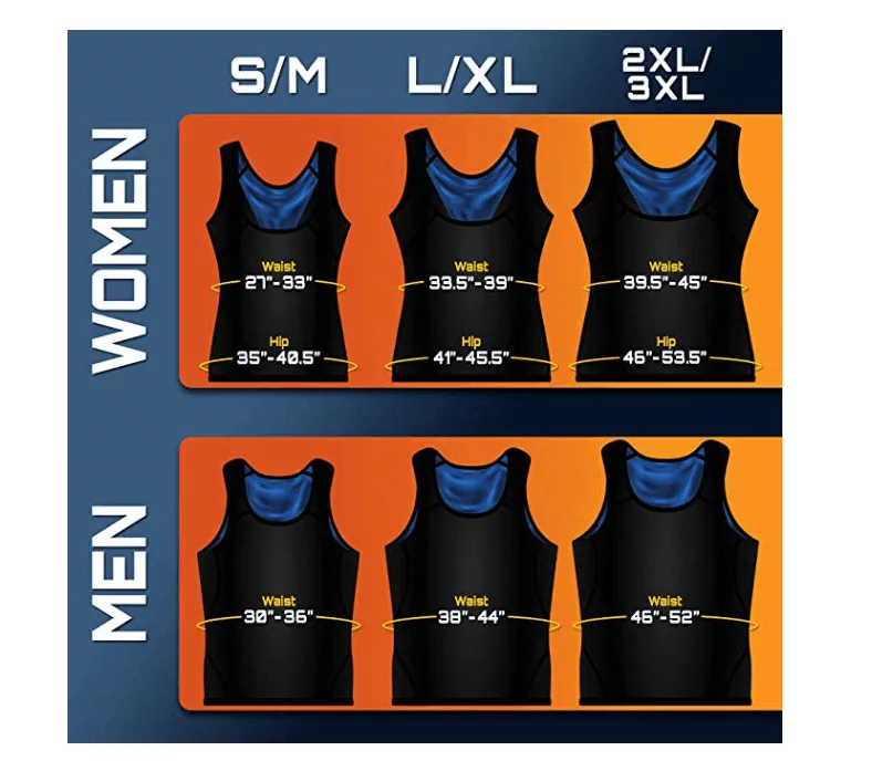 Amazon Bestsellers Factory Price Unisex Fat Burn Muscle building Workout Shapewear Tank Top Sweat Sauna Vest