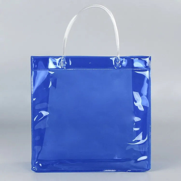Custom pvc plastic handbags for women