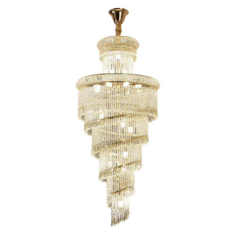 Chandelier villa duplex staircase lamp crystal line lamp hotel club hall crystal lamp manufacturers wholesale lamps