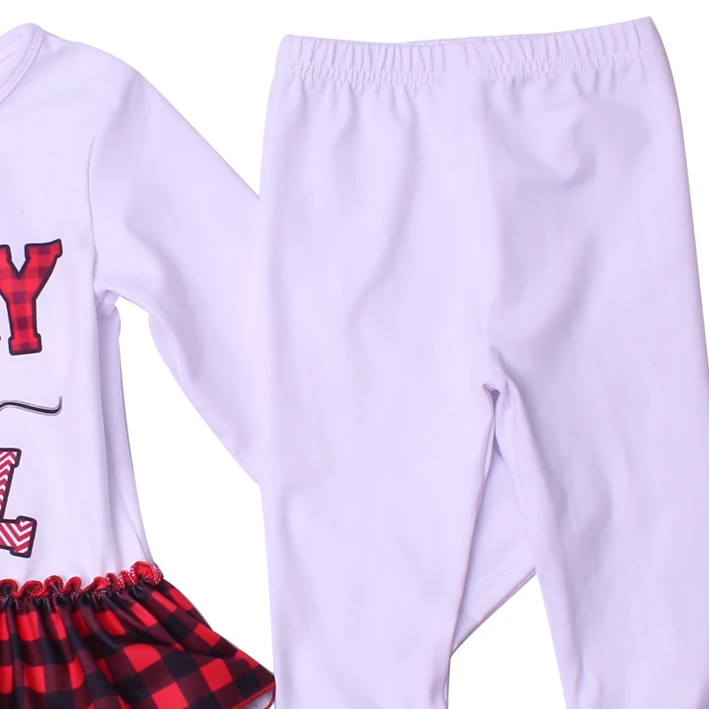 Christmas boutique Christmas letter printing new autumn suit 0-12 years old children girls new clothes