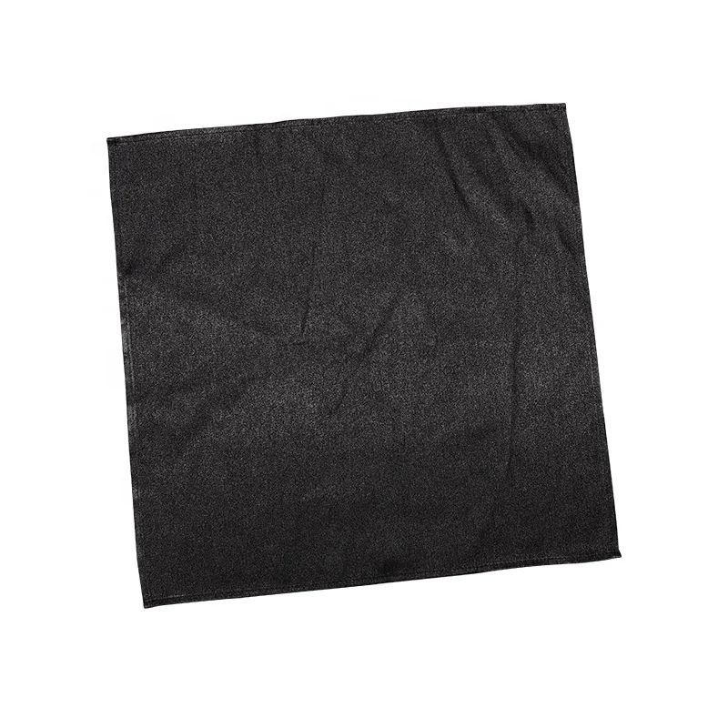 Custom Black Luxury Wedding Dinner 100% Polyester Metallic Table Napkin