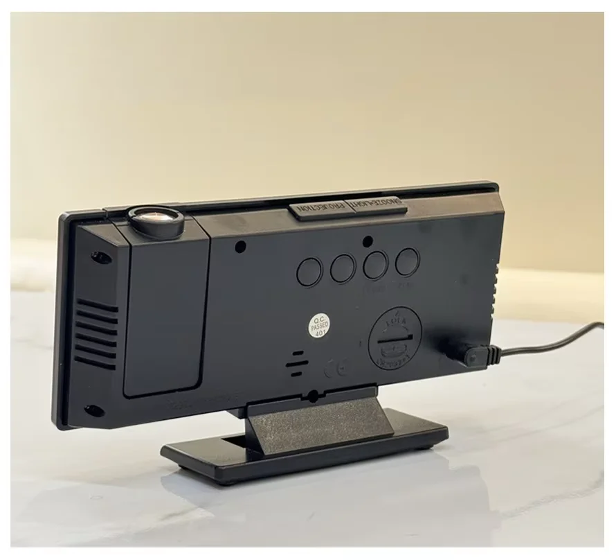 Factory price Multifunctional alarm clock with projection camara  LED Mirror Desk Alarm Clock Usb Electronic