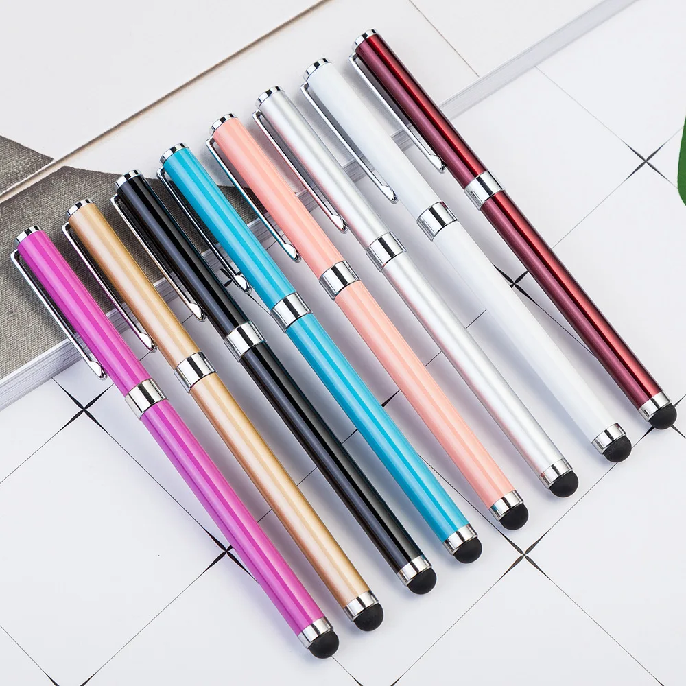 Wholesale Luxury 2 in 1 Capacitive Metal Roller Pen Custom Logo Pens Roller Pen