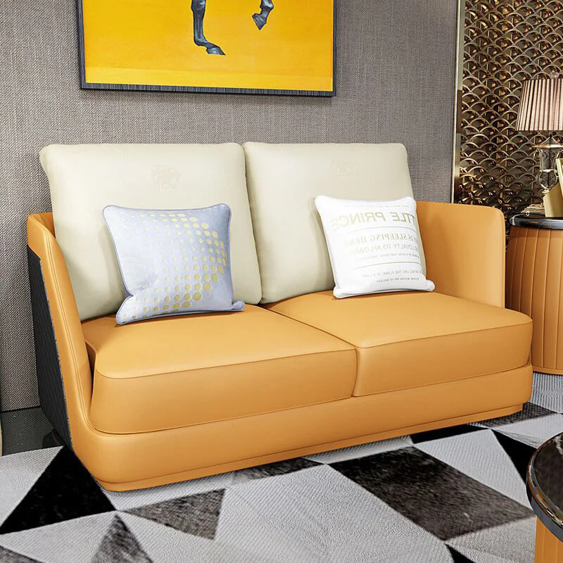 Light Luxury simple style cloth art sofa set combination corner leather sofas