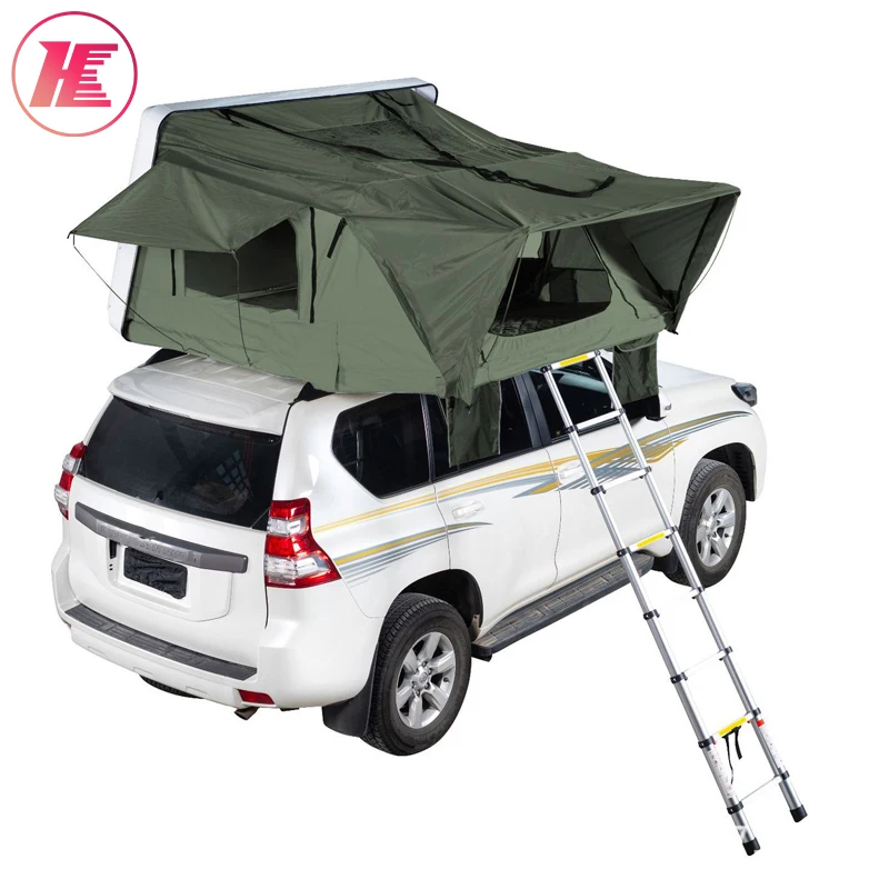 Outdoor Travel 3-4 Person Rooftop Tent Camping Car Roof Top Tent Car Awning Tent For Wholesale